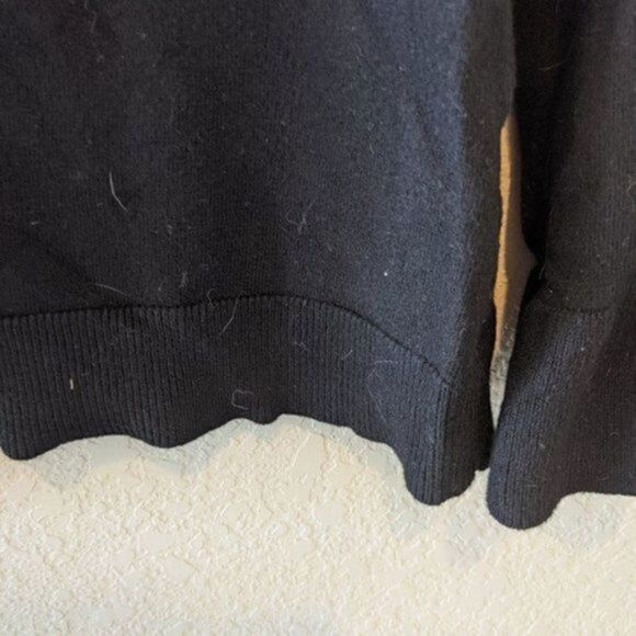 Cupio Black Sweater with Flowy Sleeves Large - Picture 6 of 6